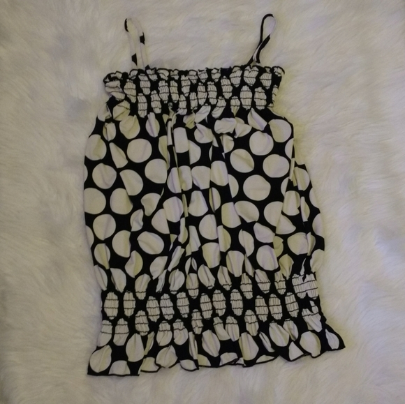 B&W Silky Babydoll Fit & Flare Sans Souci Top - Picture 9 of 14